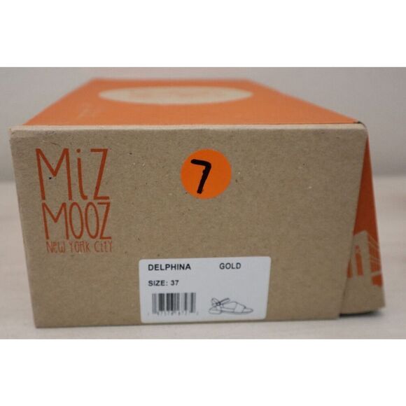 Miz Mooz Women's Sz EUR 37 US 6.5-7 Gold Delphina European Leather Sandals - Picture 10 of 10